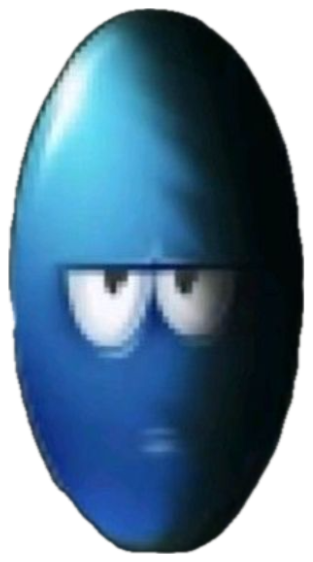 Grumpy blue bean face captioned 'Alr bro that Was NOT the Wind...' with a broken heart sticker