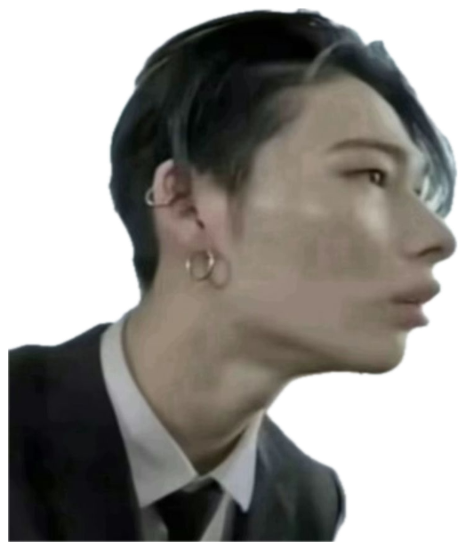 Young person in profile glancing sideways at their own shadow with a question mark overhead sticker