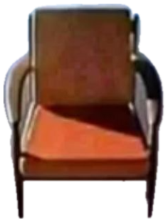 A lone chair floating in the sky captioned 'Ah con razón' sticker