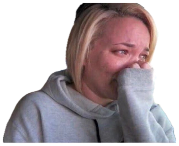 Woman crying in a car with the YouTube title 'Another Emotional Breakdown...' and 413K views sticker